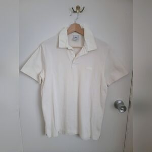 Mens zara polo shirt white medium